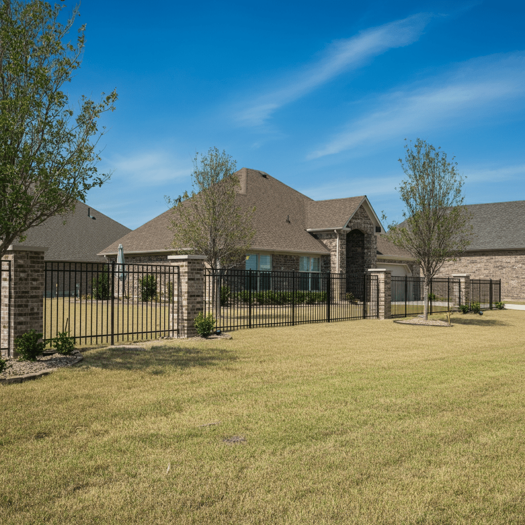 Wrought Iron Fence Residential Installation Tulsa OK